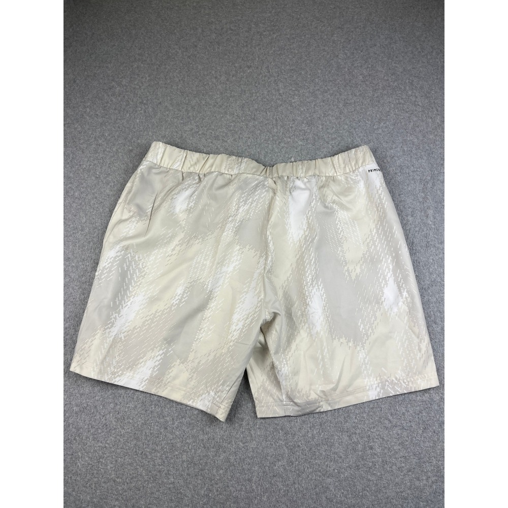 Adidas Shorts Mens 2XL Beige Primeblue Graphic Athletic H31377 - Picture 4 of 8